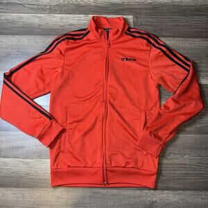Adidas Track Jacket Mens XS Tricot Full Zip Stand Collar DU0454